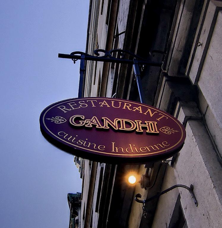 Enseigne du restaurant Gandhi